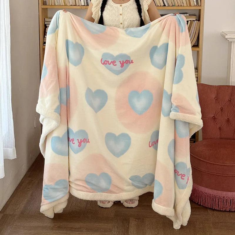 Cartoon Plush Sofa Blanket
