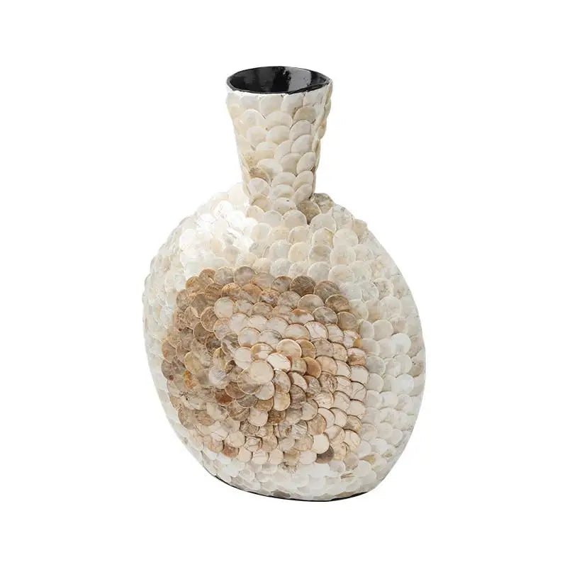 Gold Shell Art Vase