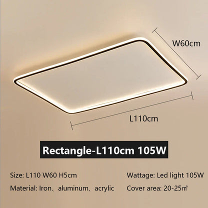Decorbites™ LED-Deckenleuchte aus Eisen, dimmbar, modernes Lichtarmatur für das Wohnzimmer
