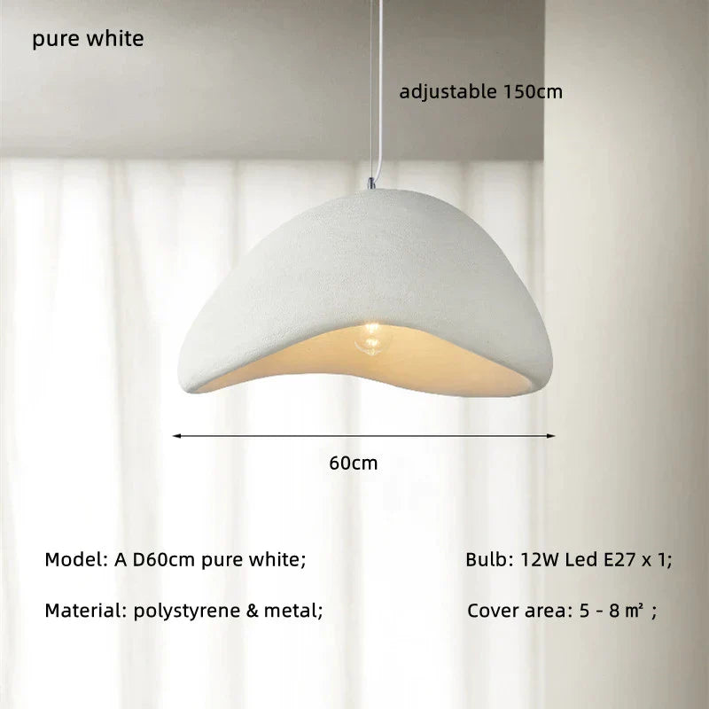 DecorBites™ LED Wabi Sabi Chandelier: Modern Minimalist Pendant Light for Home, Dining, Living Room