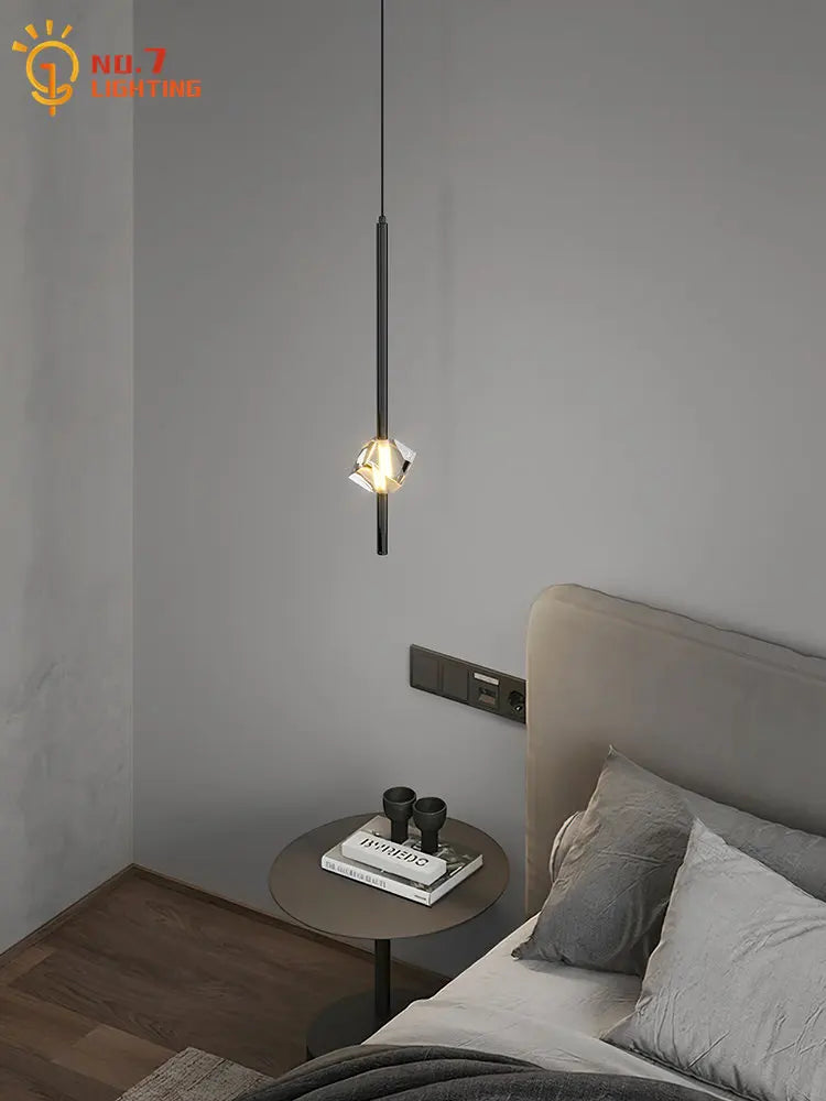 DecorBites™ Crystal Bedroom Pendant Lights LED Modern Minimalist Indoor Lighting