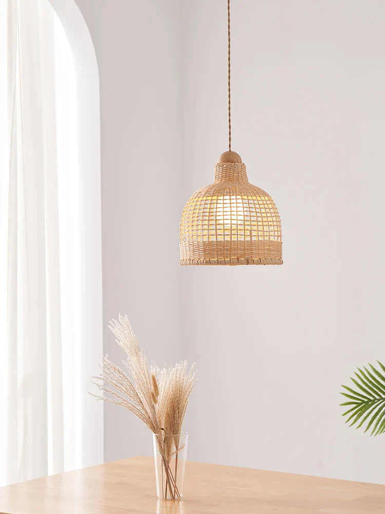 Decorbites™ Bambus-Pendantlampen im handgefertigten natürlichen Wabi-Sabi-Stil für Zuhause, Esszimmer, Bartheke
