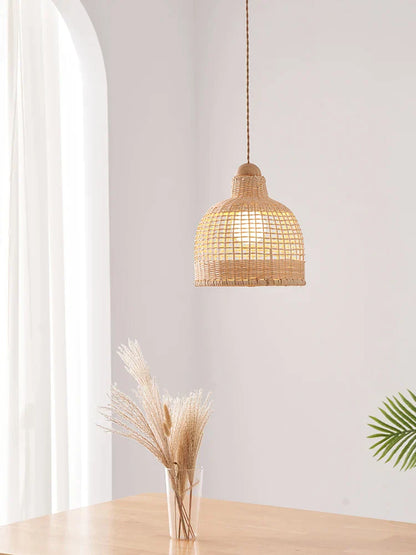 Decorbites™ Bambus-Pendantlampen im handgefertigten natürlichen Wabi-Sabi-Stil für Zuhause, Esszimmer, Bartheke