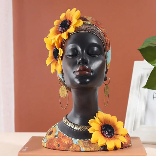 Decorbites™ Afrikanische Schönheitsfiguren: Moderne Kunsthandwerke für die Dekoration von Zuhause & Büro