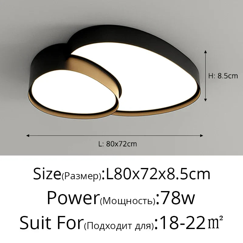Decorbites™ Deckenleuchten: Modernes & einfaches Einbauleuchte LED-Lampe für Wohnzimmer, Schlafzimmer, Arbeitszimmer