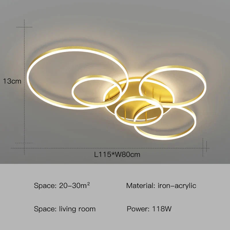 Decorbites™ LED-Deckenleuchter-Ringe Pendelleuchte - Minimalistische Heimbeleuchtung