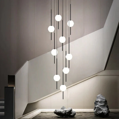 DecorBites™ Creative LED Chandeliers: Luxurious Design for Living Rooms, Large Lighting Fixtures for Staircases