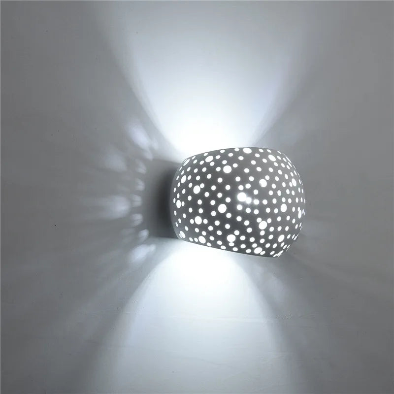 DecorBites™ Gypsum Wall Lamp 5W LED Sconces Indoor Lighting for Living Room & Bedroom