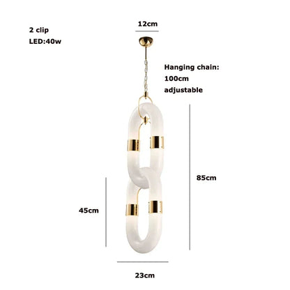 Decorbites™ Kristall-Goldkette-Hängelampe Deckenleuchte für die Hausdekoration