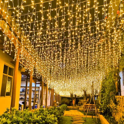Decorbites™ Eiszapfen-LED-Lichterkette: Festliche Außendekoration für Weihnachten, Party, Patio und Garten
