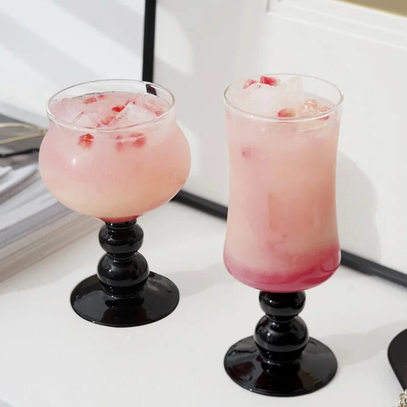 Decorbites™ 400ml Kelchglas Kaffeetasse Trinkgefäß Teetasse Hitzebeständiger Wasserglas.