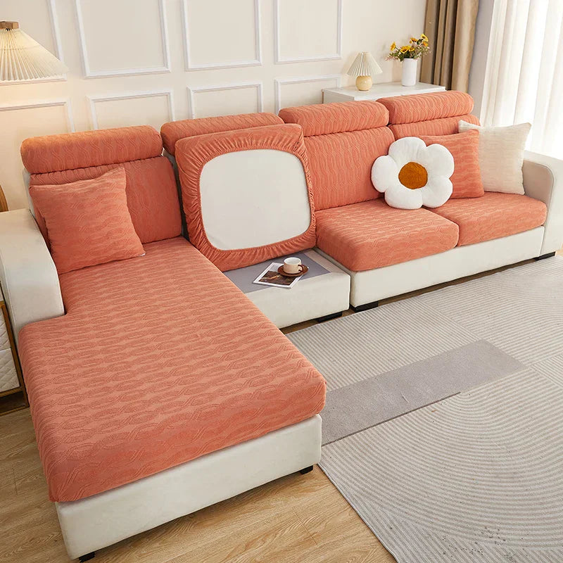 Decorbites™ Jacquard-Sofasitzbezug Möbel-Schutz Überzug dehnbar waschbar Schoner