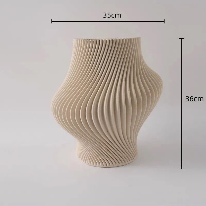 Decorbites™ Geometrische Falten-Keramik-Blumenvasen Heimdekoration Handwerkskunst