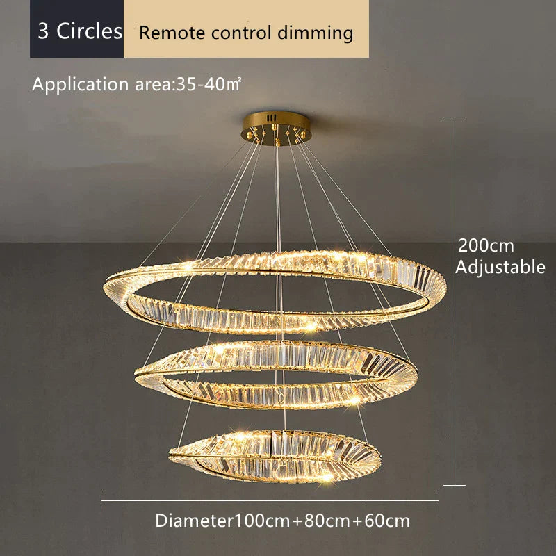 Decorbites™ Kristall-Deckenleuchter: Moderne Luxus-LED-Pendelleuchte für Küchen-, Wohnzimmer- und Flur-Dekoration