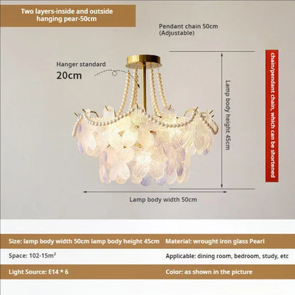Decorbites™ Blattloser Kristall-Lüster: Moderne französische Beleuchtung für Wohnzimmer und Schlafzimmer