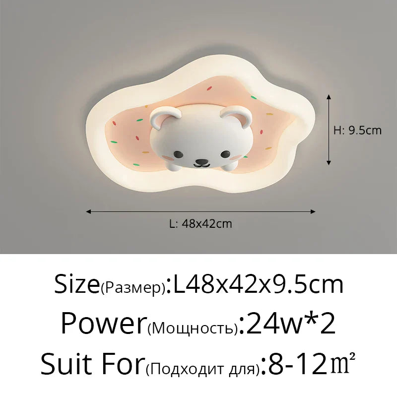 Decorbites™ Kinderzimmer-Deckenleuchte Rosa Blau Moderne Kindertischlampe für Heimdekoration