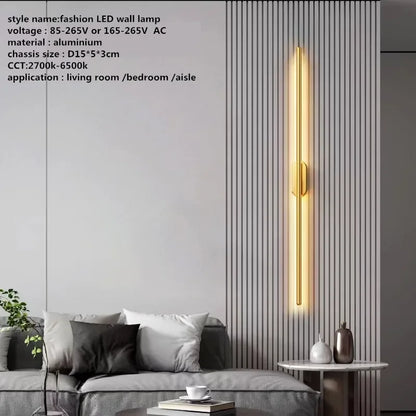 Decorbites™ Lineares Rohr-LED-Wandleuchte Wohnzimmer Nachttisch Flur Korridor Wandlampe Panel