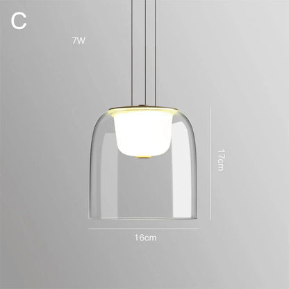 Decorbites™ Glas-Hängeleuchten Einfache Innenraum-Beleuchtung für Heimdekoration im Wohnzimmer und Esszimmer