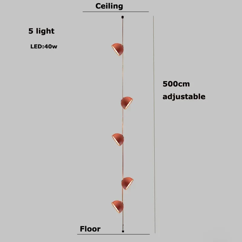 DecorBites™ LED Belt Chandelier Pendant Light for Dimmable Indoor Lighting in Living Room