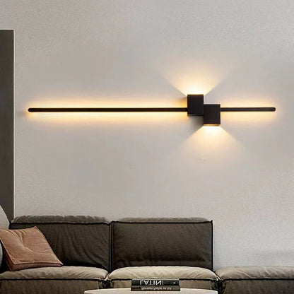 Decorbites™ LED Wandlampen: Moderne Schwarz-Weiß Aluminium Wandlampe für Wohnzimmer Schlafzimmer