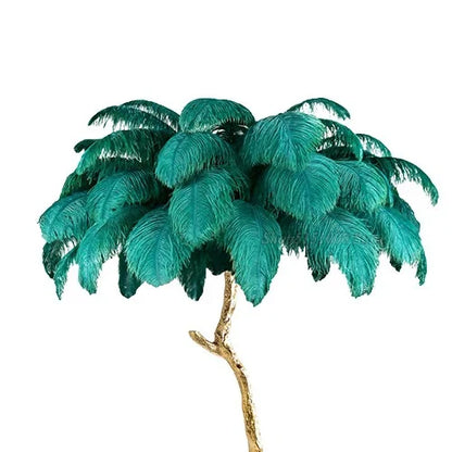 Decorbites™ Elegante Straußenfeder-Stehlampe für Heimdekoration & Beleuchtung