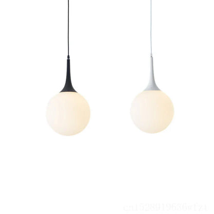 Decorbites™ Glas-Kugeln-LED-Hängeleuchten für modernes Wohnzimmer, schwarze/weiße Hornarmaturen