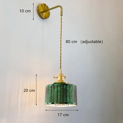 Decorbites™ Grünes Glas LED-Kronleuchter: Minimalistische Messing-Hängeleuchten
