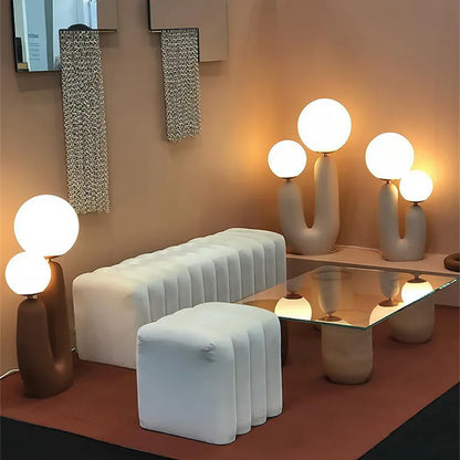 Decorbites™ Glasballen-Tischleuchte: Grün Rosa Harz Nordisch Süß Schlafzimmer Wohnzimmer Dekoration