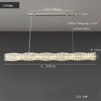 Decorbites™ Glasleuchter LED-Deckenleuchte modern für Wohnzimmer Hotel Speisesaal