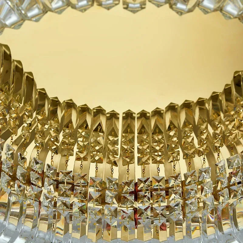DecorBites™ Crystal Ring LED Ceiling Lamp for Modern Luxury Living