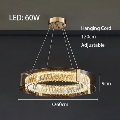Decorbites™ Kristall-LED-Deckenleuchter dimmbar luxuriöse moderne Raumdekoration Schlafzimmerleuchte