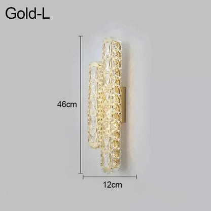 Decorbites™ Kristall-LED-Wandleuchte Silber Wandlampen | Modernes nordisches Design für Schlafzimmer und Esszimmer