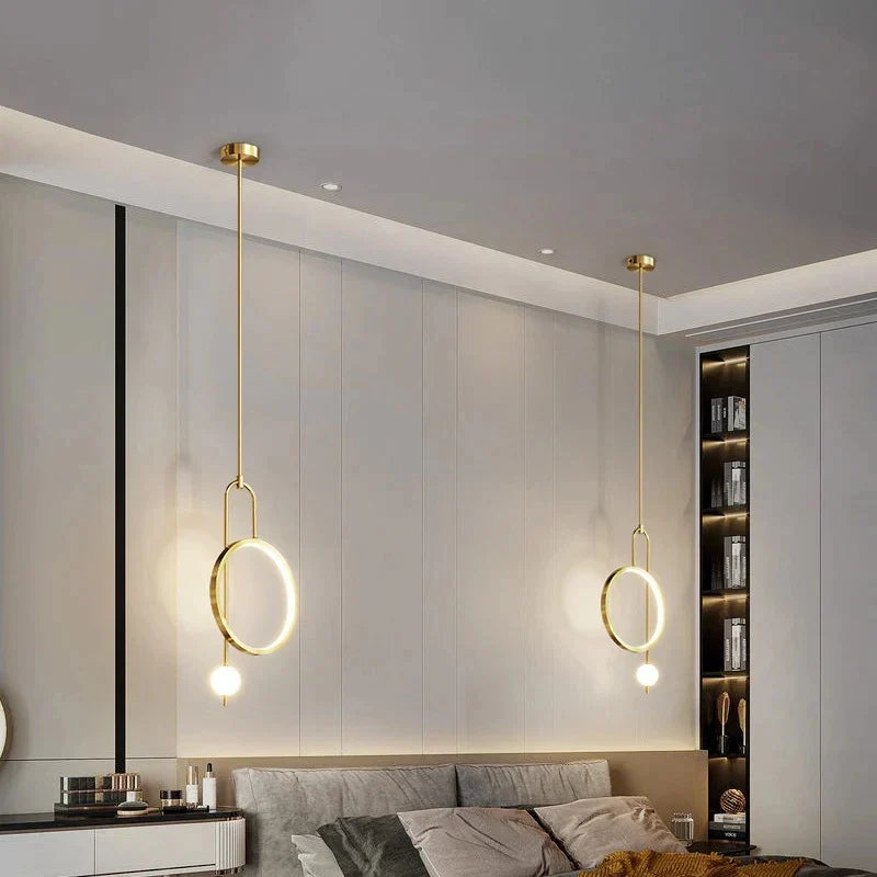 Gold Black Glass Chandelier With LED Illumination