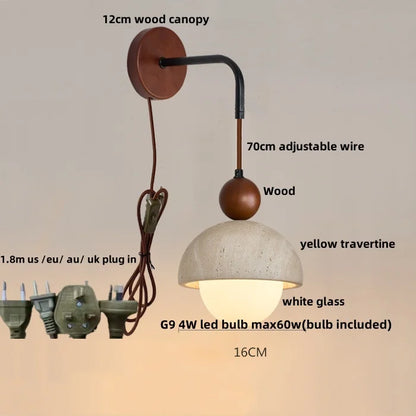 Decorbites™ LED Weißes Glas Wandlichter Armatur Moderner Zugschalter Nachttischleuchte