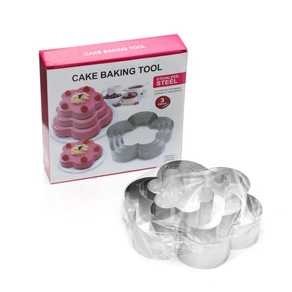Decorbites™ Herzförmige Edelstahl-Mousseschablone-Set - Backwerkzeug für Kuchen & Desserts