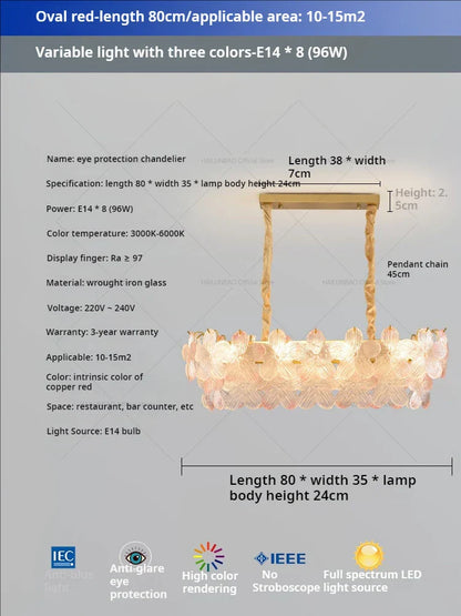 Decorbites™ Glas Blume Prinzessin Zimmer LichtLux Postmodern Französisch Creme Wind Lampe