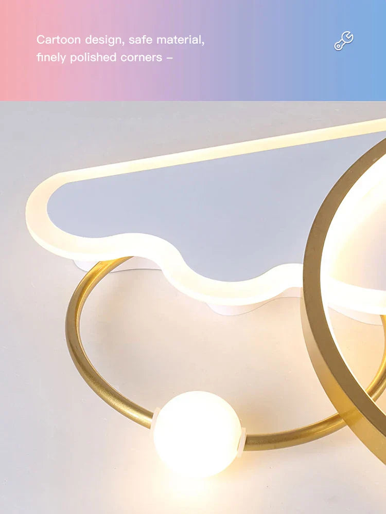 Decorbites™ Kinder-LED-Deckenleuchte: Moderner Kinderzimmer-Kronleuchter für das Schlafzimmer, smarte Cartoon-Lampe