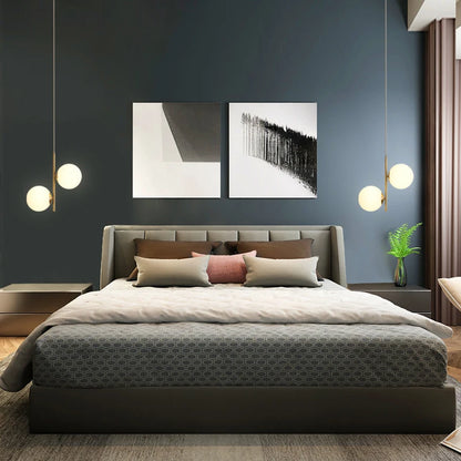 Nordische Glas-Kugelleuchten Pendellampen Spannung 110V 220V Heimdekoration Esszimmer Schlafzimmer Nachttisch Eck-Hängeleuchten für die Decke