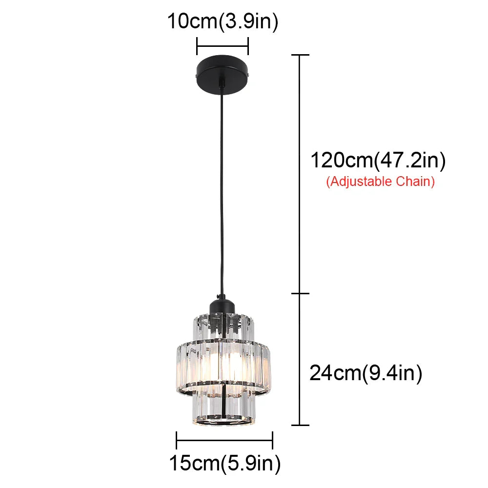 Decorbites™ K9-Kristall-Hängeleuchte LED-Deckenleuchte Nordische Kronleuchter für das Wohnzimmer