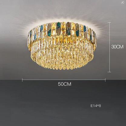 Decorbites™ dimmbare LED-Muschel-Kristall-Leuchter für das Wohnzimmer