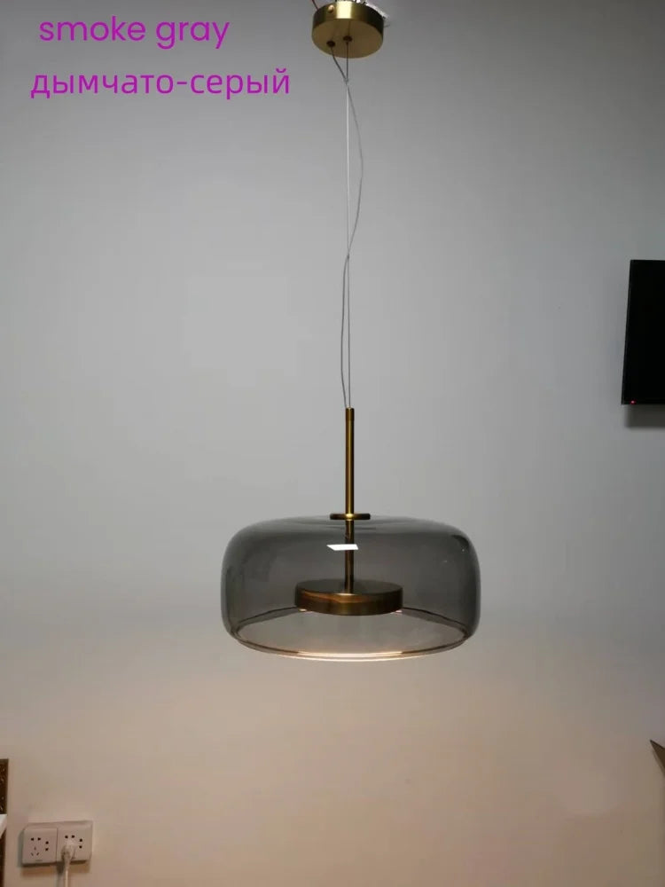 Nordisches Restaurant-Pendant-Licht, modernes Luxus-Bar-Tresen, Café-Nachttisch-Einzelkopf-Glas-Kunst-Lichtarmatur