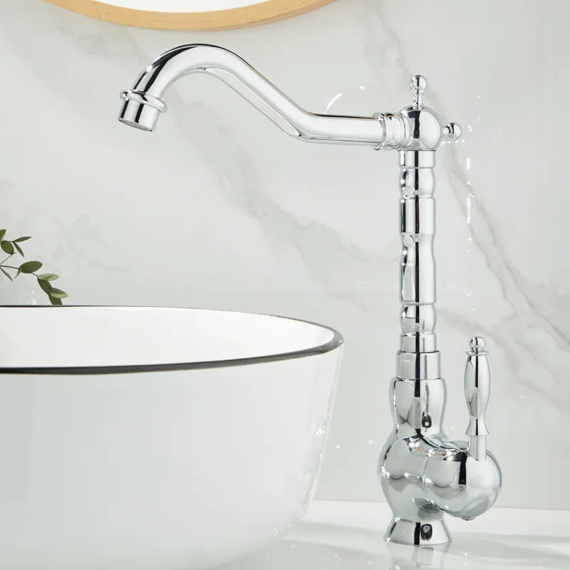 Gold Contemporary Sink Faucet