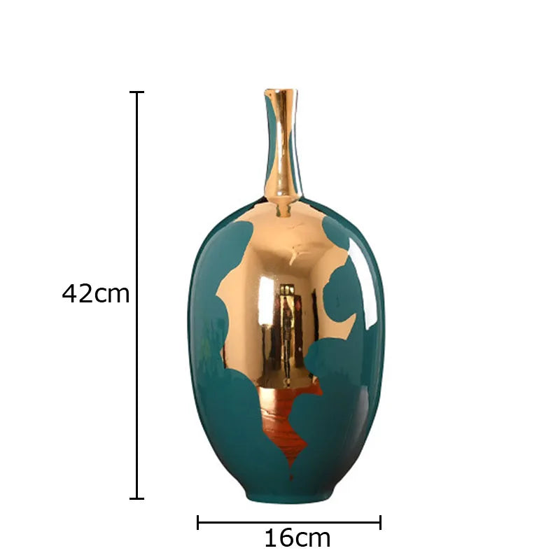 Gold Modern Ceramic Vase