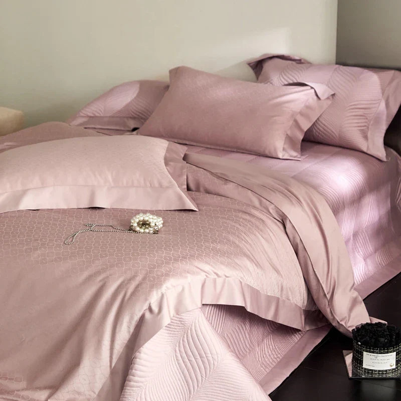Embroidered Cotton Bedding Set 1000TC Full Size