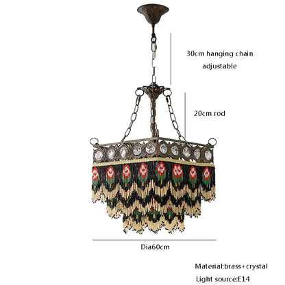 Decorbites™ Französischer Messing-Kristall-Kronleuchter – Klassische europäische Hängeleuchten für Wohnzimmer & Schlafzimmer