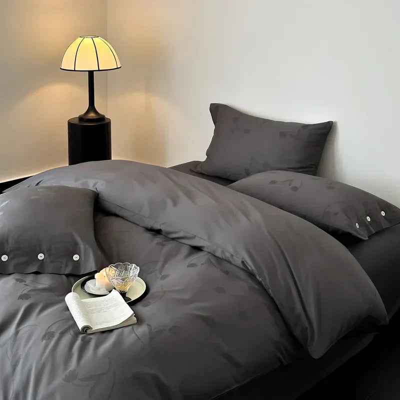 Decorbites™-Ägyptische-Baumwoll-Bettwäsche-Set Queen King Bettwäsche Daunendeckelbezug Kissenbezug