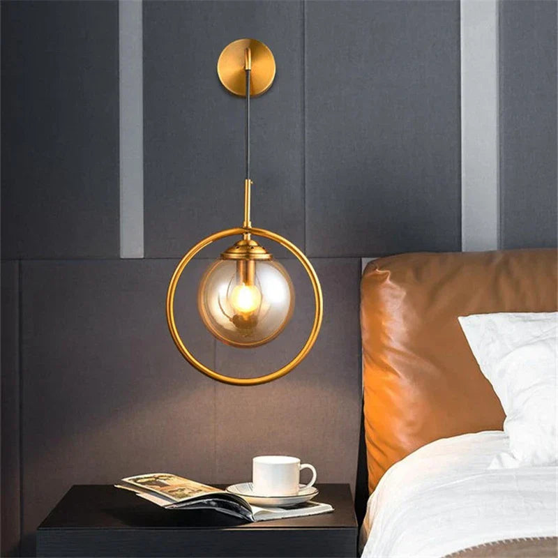 Decorbites™ Glas-Kugel-LED-Wandleuchte: Nordisch Moderne Badezimmerspiegel-Wandleuchte, Retro-Dekor-Beleuchtung