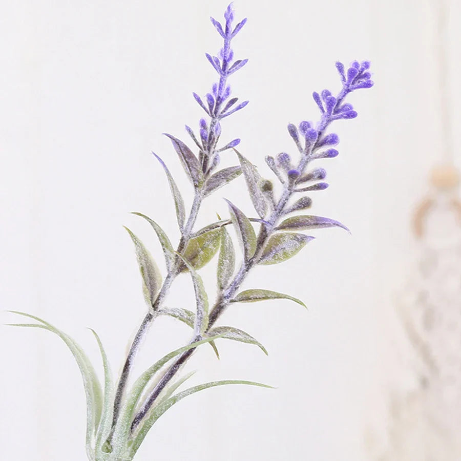 Decorbites™ Lavendel-Hochzeitskranz Künstliche Blumen Wohnraumdekoration Bastelarbeiten Falsche Pflanzen