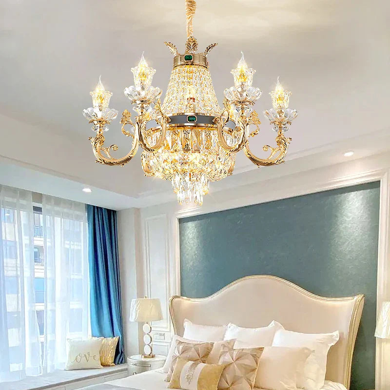 Decorbites™ Kristall-Esszimmer-Lüster – Elegante Zinklegierung Kerzenlampe