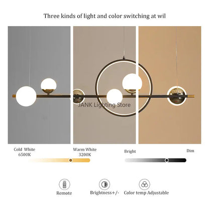 Decorbites™ LED-Langstreifen-Hängeleuchte: Nordisches minimalistisches Design für Wohnzimmer, Restaurant, Bar